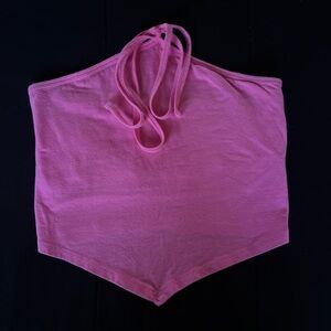 pink halter like bandana top